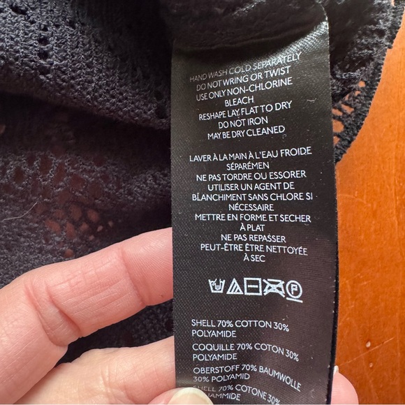 NWOT Free People In The Meadow top in black size L - Picture 9 of 12